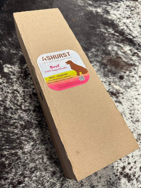 NEW Ashurst Adult 'Grain Free' Beef with Exotic Superfoods - Wet Tray 300g - Ashurst Equestrian & Country