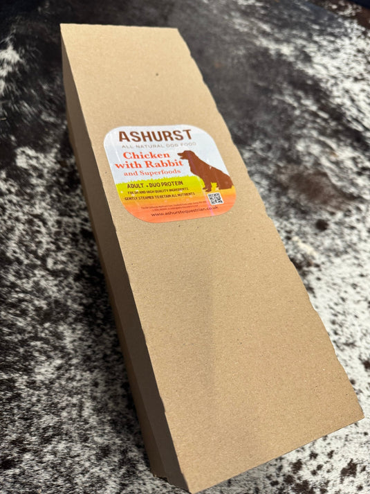 NEW Ashurst Adult 'Grain Free' Chicken with Rabbit & Superfoods - Wet Tray 300g - Ashurst Equestrian & Country