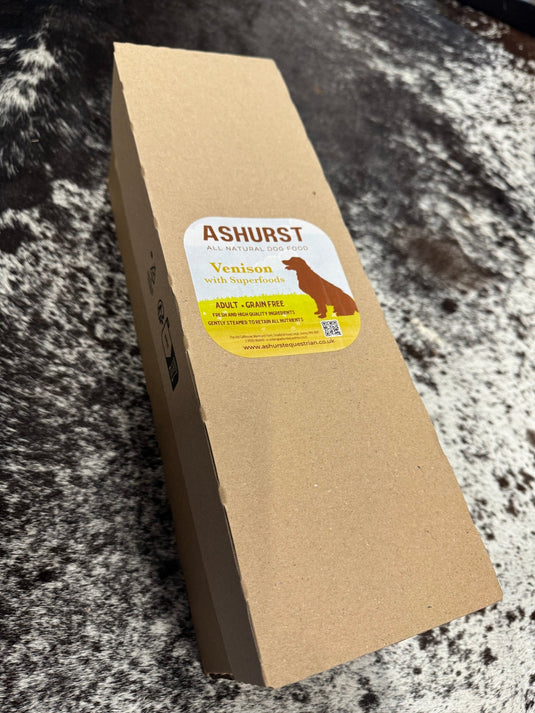 NEW Ashurst Adult 'Grain Free' Vension with Superfoods - Wet Tray 300g - Ashurst Equestrian & Country