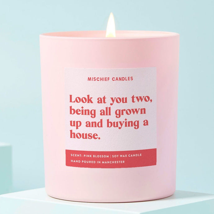 New Home Funny Gift Candle All Grown Up and Buying a House - Ashurst Equestrian & Country