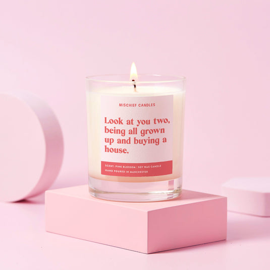 New Home Funny Gift Candle All Grown Up and Buying a House - Ashurst Equestrian & Country