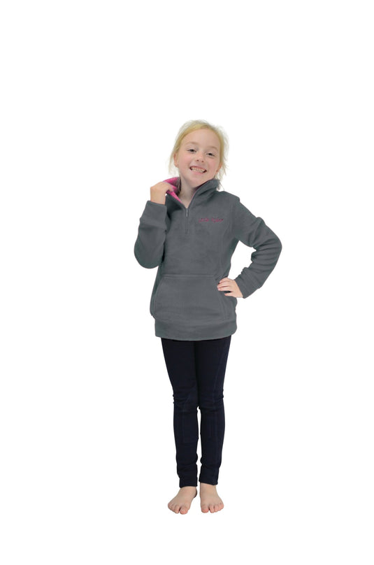 Nina Soft Fleece by Little Rider - Grey/Pink - 3 - 4 years - Ashurst Equestrian & Country