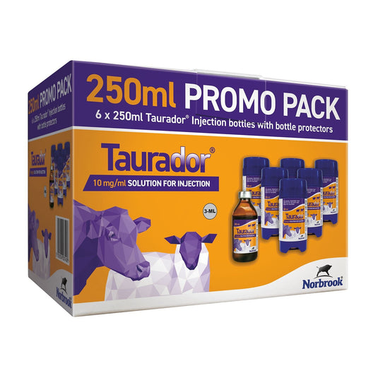 Norbrook Taurador 10 Mg/Ml Solution For Injection Promo Pack - Ashurst Equestrian & Country