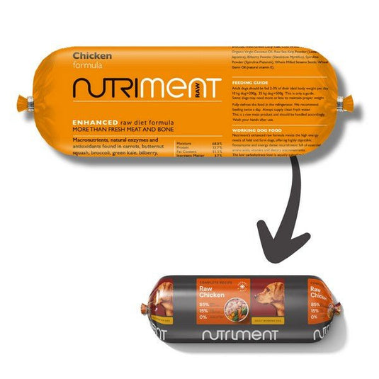 Nutriment Dog Frozen Chicken Chubb 1.4kg - Ashurst Equestrian & Country