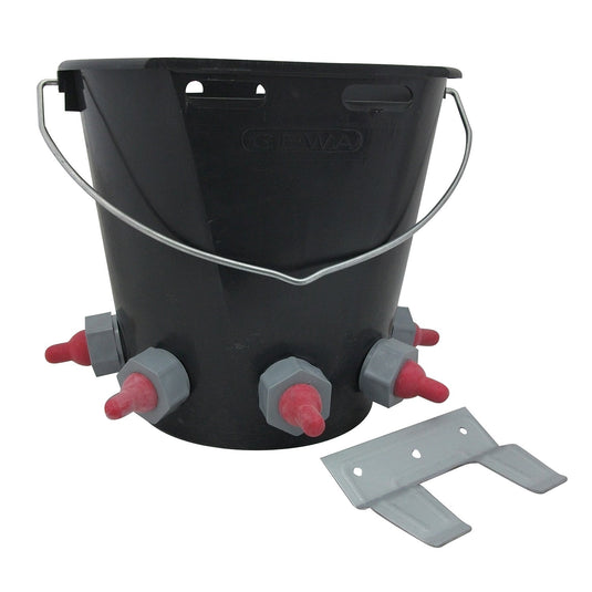 Paragon Rubber Lamb Feeder Bucket 5 Teat Complete - Ashurst Equestrian & Country