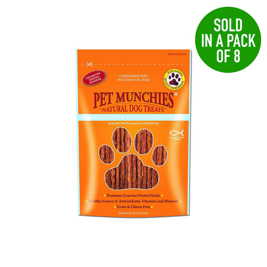 Pet Munchies Wild Salmon & Sweet Potato Sticks - Ashurst Equestrian & Country