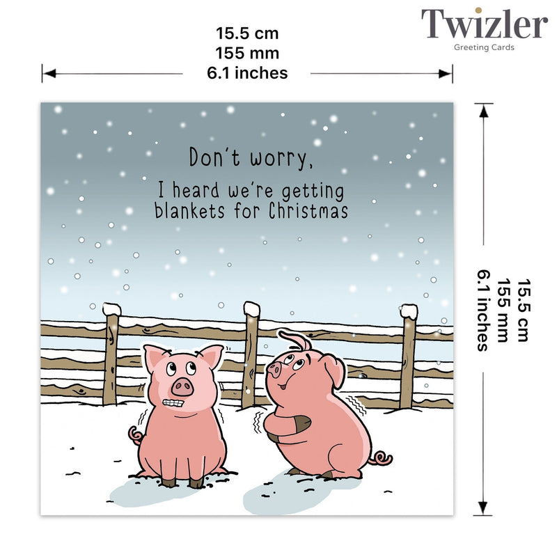 Load image into Gallery viewer, Pigs In Blankets - Funny Christmas Card - Ashurst Equestrian &amp; Country
