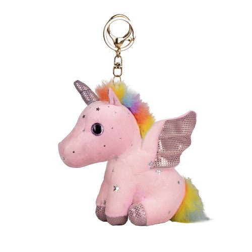Play Time Ponies Unicorn Keyring By Hy Equestrian Pink - Ashurst Equestrian & Country