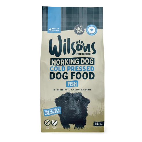 Wilsons Working Cold Pressed Fish Complete Dog Food 15kg