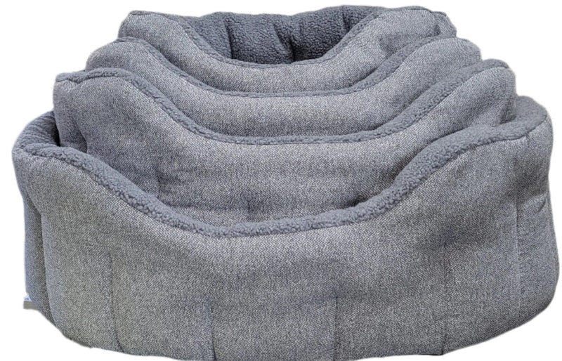Load image into Gallery viewer, Premium Orkney Tweed Fleece Lined Bolster Beds - Ashurst Equestrian &amp; Country

