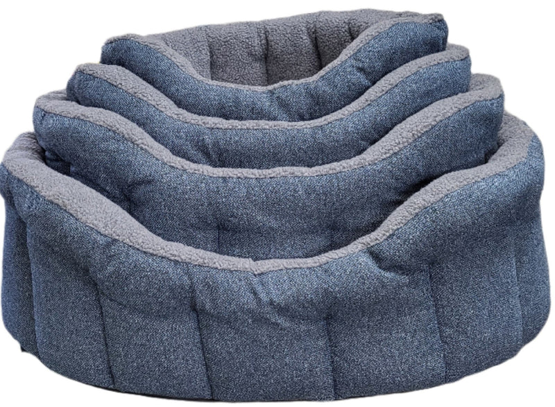 Load image into Gallery viewer, Premium Orkney Tweed Fleece Lined Bolster Beds - Ashurst Equestrian &amp; Country
