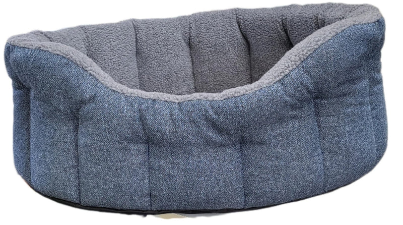 Load image into Gallery viewer, Premium Orkney Tweed Fleece Lined Bolster Beds - Ashurst Equestrian &amp; Country
