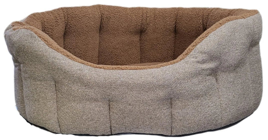 Premium Orkney Tweed Fleece Lined Bolster Beds - Ashurst Equestrian & Country