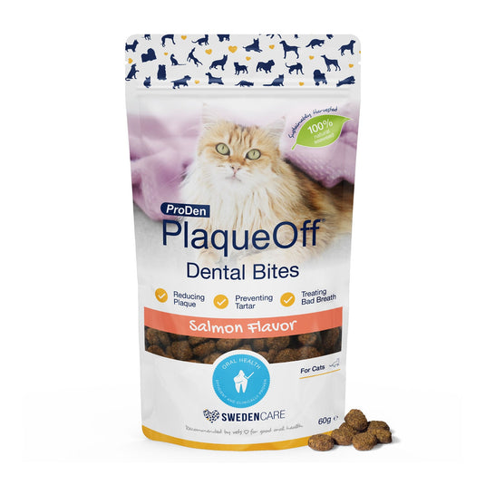 Proden Plaqueoff Dental Bites Salmon Cat - Ashurst Equestrian & Country