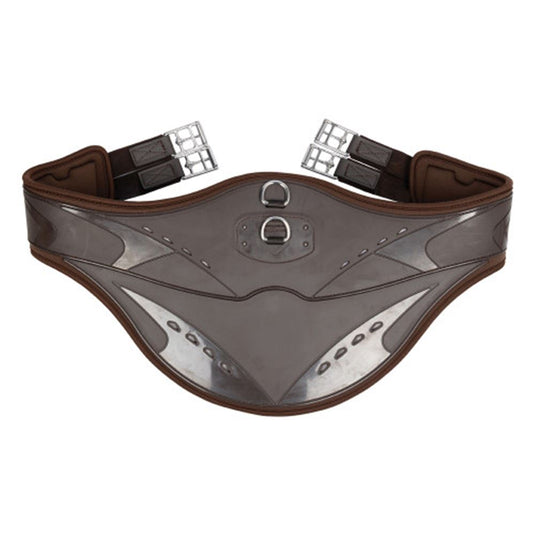 Hy Equestrian ProReaction Contoured TPU Vented Long Stud Girth - Brown