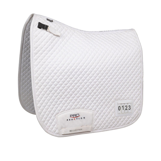 Proreaction Pima Dressage Saddle Pad By Hy Equestrian White - Ashurst Equestrian & Country