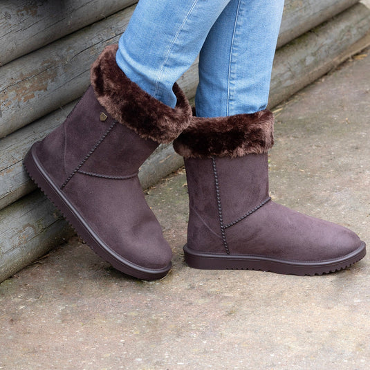 Proterrain Chisworth W/Proof Fleece Boots/Fur Chocolate - Ashurst Equestrian & Country