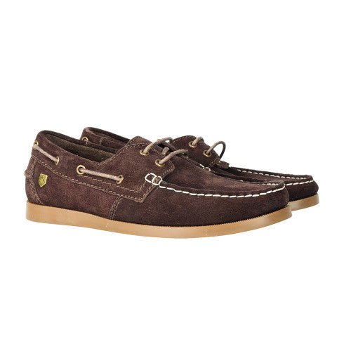 Proterrain Savona Deck Shoes By Hy Equestrian Chocolate - Ashurst Equestrian & Country