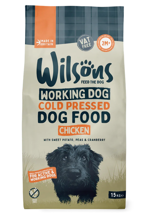 Wilsons Working Cold Pressed Chicken Complete Dog Food 15kg