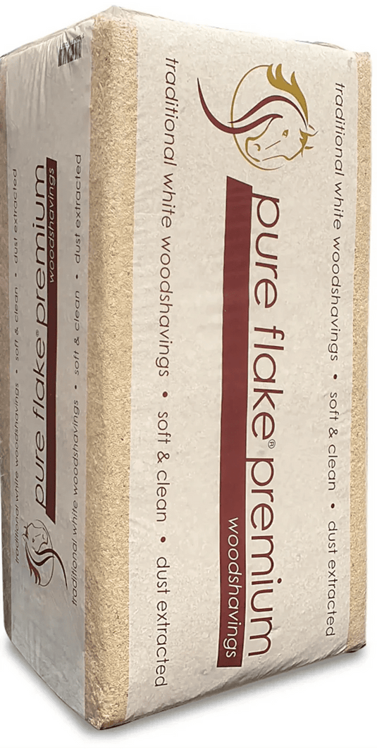 Pure Flake Premium (Small Flake) Woodshavings 20kg - Ashurst Equestrian & Country