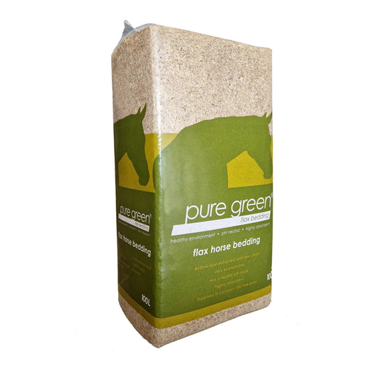 Pure Green Flax Bedding 20kg - Ashurst Equestrian & Country