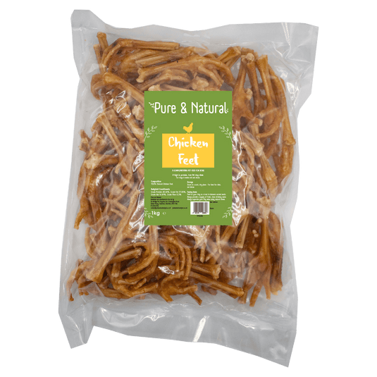 Pure & Natural Chicken Feet 1kg - Ashurst Equestrian & Country