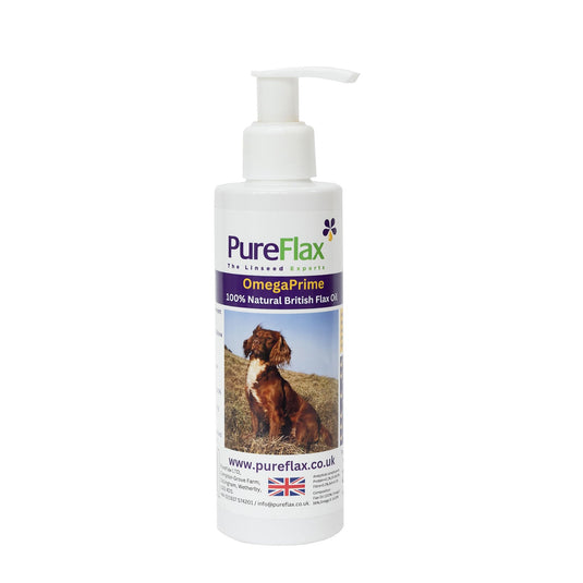 Pureflax Omegaprime 100% Natural British Flax Oil For Dogs - Ashurst Equestrian & Country