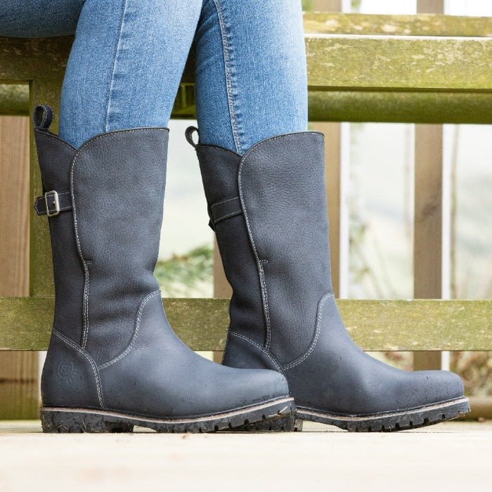 Load image into Gallery viewer, Quebec Waterproof Boots - Navy - Ashurst Equestrian &amp; Country
