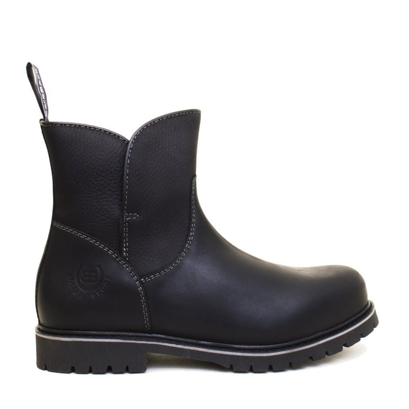 Load image into Gallery viewer, Quebec Waterproof Zip Up Ankle Boots - Black - Ashurst Equestrian &amp; Country

