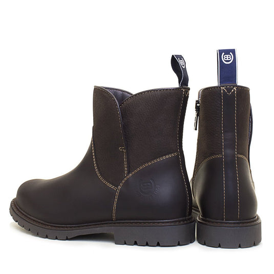 Quebec Waterproof Zip Up Ankle Boots - Brown - Ashurst Equestrian & Country