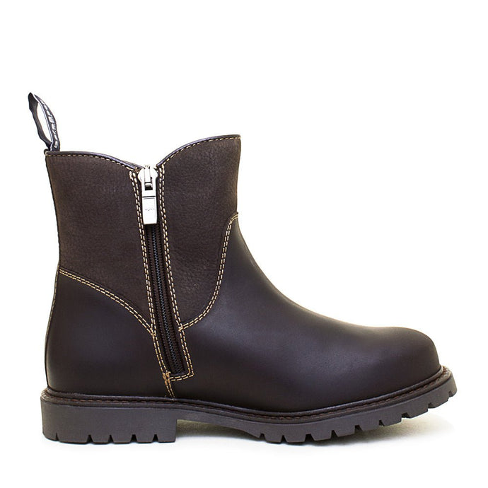Quebec Waterproof Zip Up Ankle Boots - Brown - Ashurst Equestrian & Country