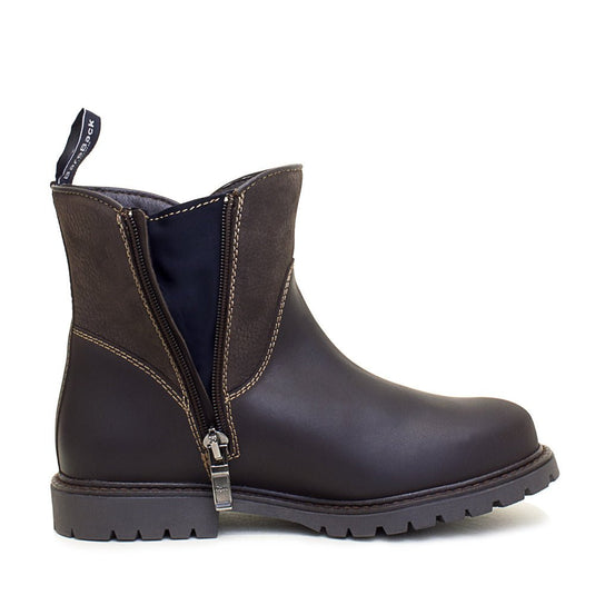 Quebec Waterproof Zip Up Ankle Boots - Brown - Ashurst Equestrian & Country