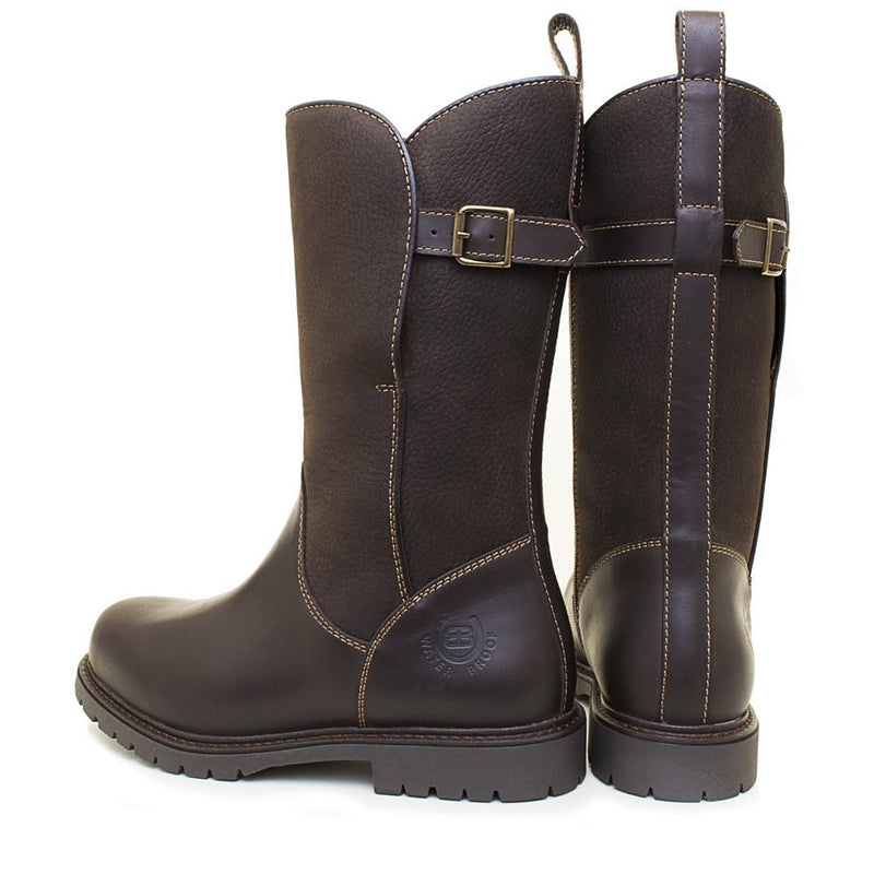 Load image into Gallery viewer, Quebec Waterproof Zip Up Mid Calf Boots - Brown - Ashurst Equestrian &amp; Country
