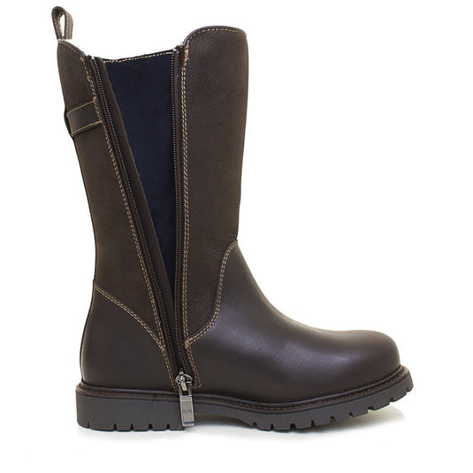 Quebec Waterproof Zip Up Mid Calf Boots - Brown - Ashurst Equestrian & Country
