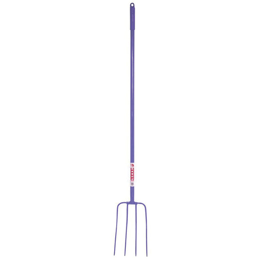 Red Gorilla 4 Prong Manure Fork Straight Handle - Ashurst Equestrian & Country