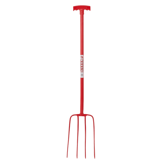 Red Gorilla 4 Prong Manure Fork T Handle - Ashurst Equestrian & Country