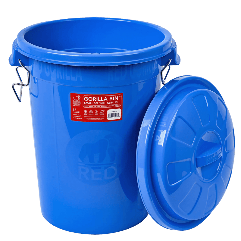 Load image into Gallery viewer, Red Gorilla Bin With Clip Lid 30 Lt - Ashurst Equestrian &amp; Country
