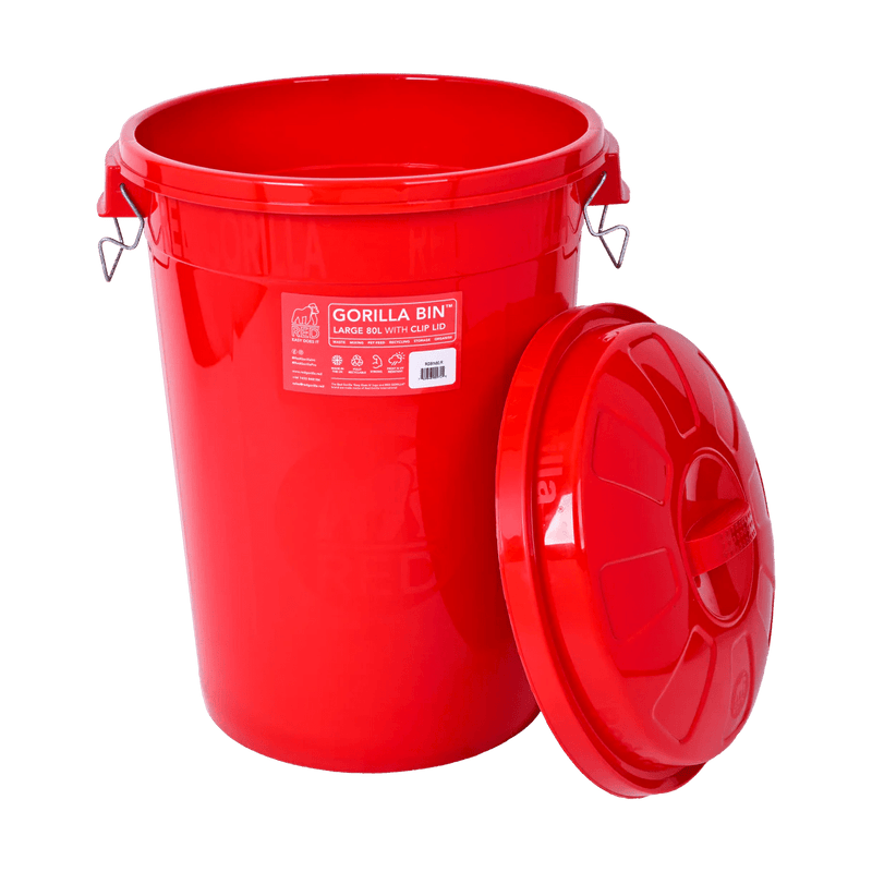 Load image into Gallery viewer, Red Gorilla Bin With Clip Lid 30 Lt - Ashurst Equestrian &amp; Country
