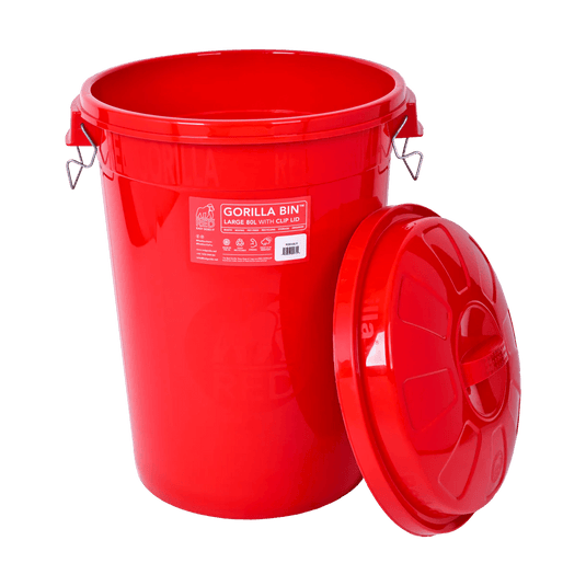 Red Gorilla Bin With Clip Lid 30 Lt - Ashurst Equestrian & Country