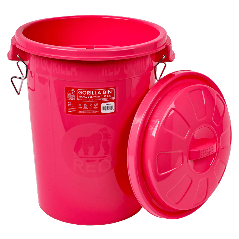 Load image into Gallery viewer, Red Gorilla Bin With Clip Lid 30 Lt - Ashurst Equestrian &amp; Country

