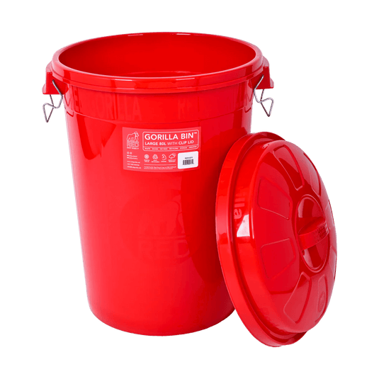 Red Gorilla Bin With Clip Lid 50 Lt - Ashurst Equestrian & Country