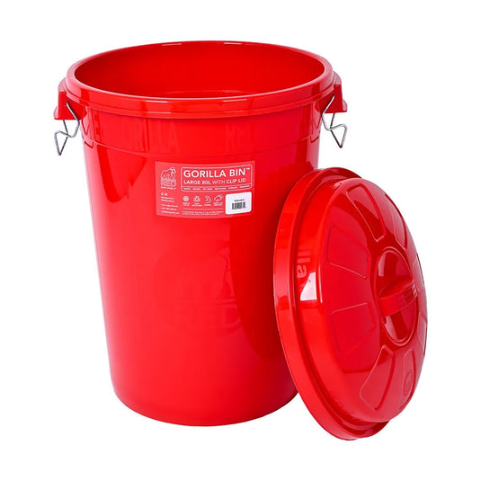 Red Gorilla Bin With Clip Lid 80 Lt - Ashurst Equestrian & Country