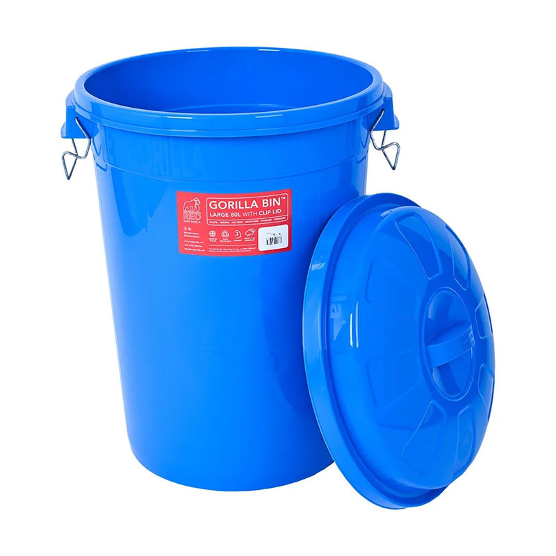 Load image into Gallery viewer, Red Gorilla Bin With Clip Lid 80 Lt - Ashurst Equestrian &amp; Country

