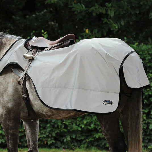 Weatherbeeta Reflective Wrap Around Exercise Sheet - Silver/Black