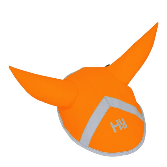 Reflector Ear Bonnet Orange - Ashurst Equestrian & Country