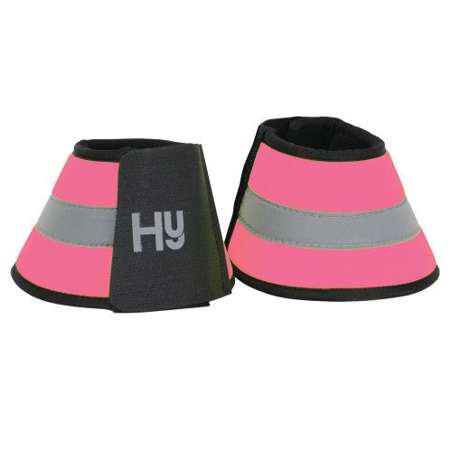 Reflector Over Reach Boots Pink - Ashurst Equestrian & Country