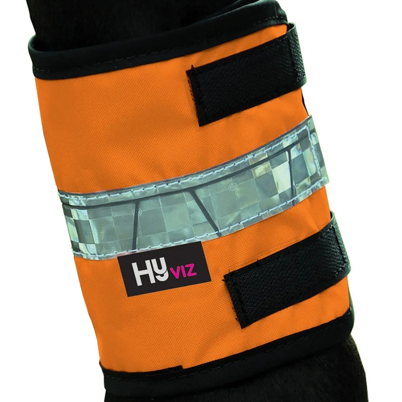 Load image into Gallery viewer, Reflector Retro Horse Leg Wraps Orange/Black - Ashurst Equestrian &amp; Country
