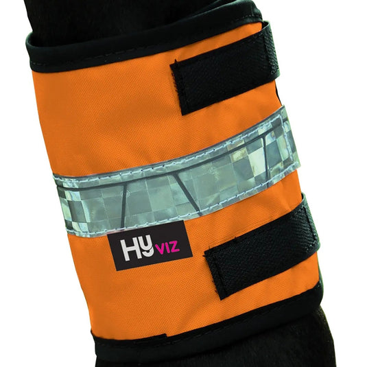 Reflector Retro Horse Leg Wraps Orange/Black - Ashurst Equestrian & Country