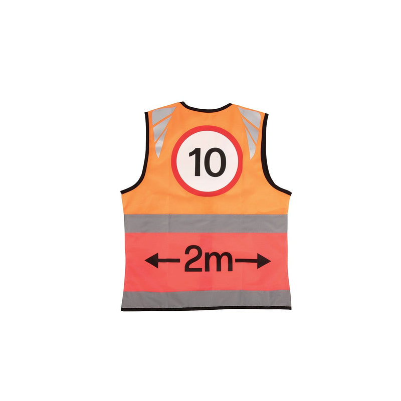 Load image into Gallery viewer, Reflector Two Tone Tabard By Hy Equestrian 10 Mph/2 M Org/Pnk - Ashurst Equestrian &amp; Country
