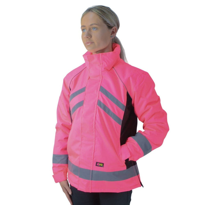 Load image into Gallery viewer, Reflector Waterproof Riding Jacket By Hy Equestrian Pink - Ashurst Equestrian &amp; Country
